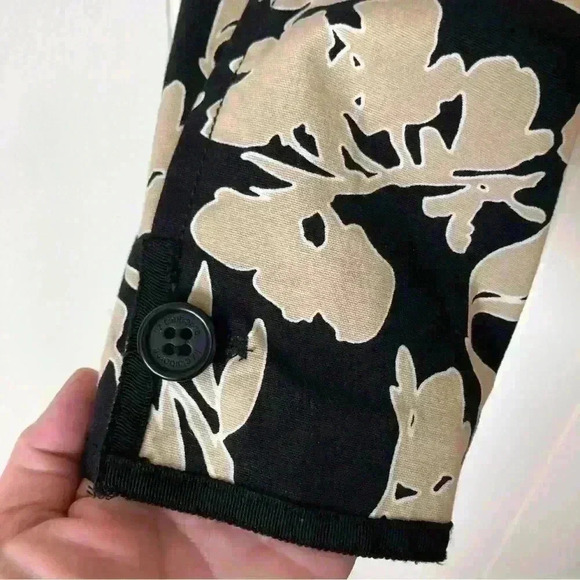 Liz Claiborne Lightweight Floral Printed Cotton Jacket Size 12 P - Picture 8 of 12